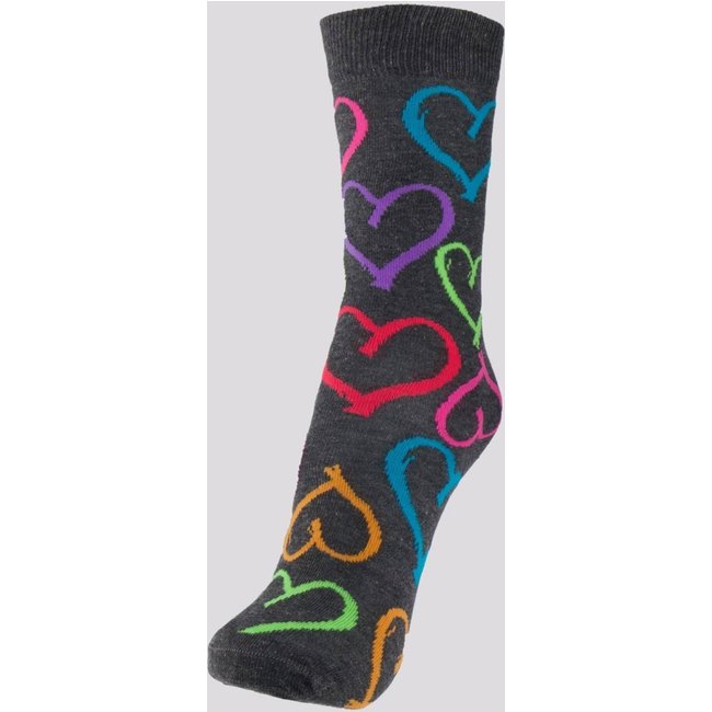 Meia Selene Cano Longo Street Feminina Cinza