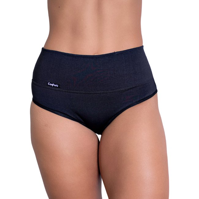 Cintas Calcinhas Modeladora Segura Barriga Modela Cintura Reduz Medidas Lingerie Feminina - PRETO