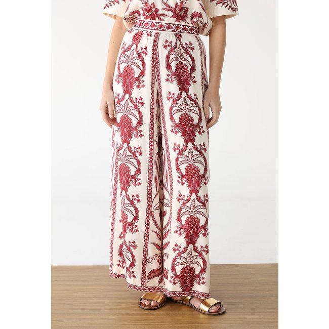 Calça FARM Wide Leg Nina Off-White