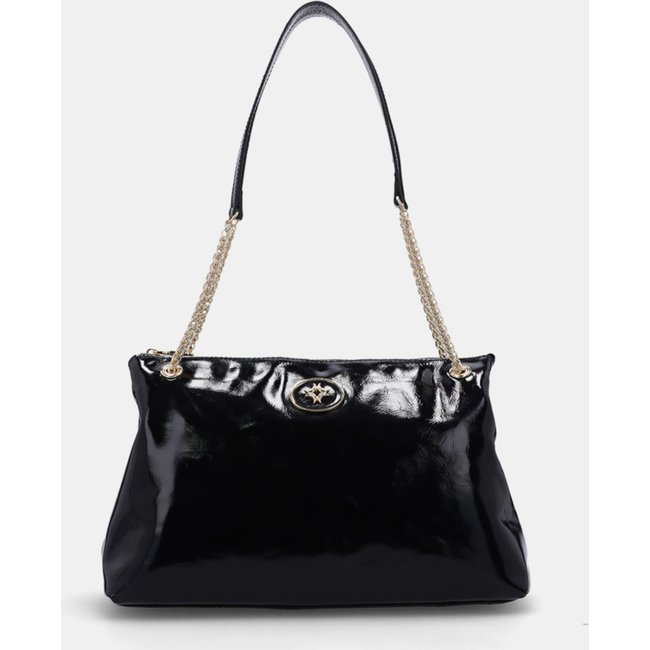 Bolsa Grande Couro Luz da Lua - 2000456 Luz Da Lua Preto