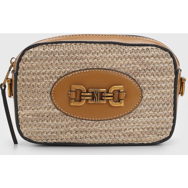 Bolsa Feminina Santa Lolla Textura Tramada Bege