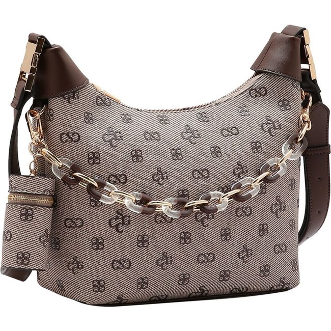 Bolsa Feminina Chenson Monograma Atemporal 3485418 Café