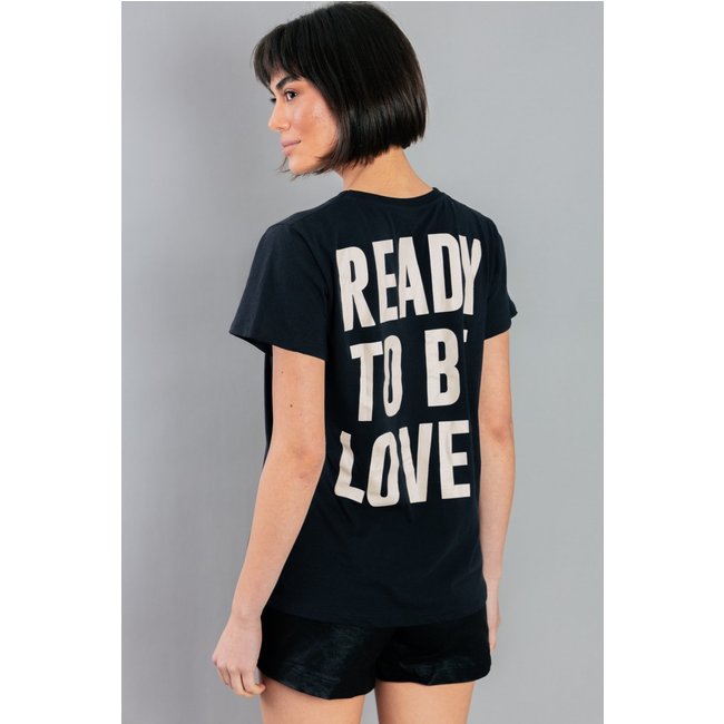 T-Shirt Babylook Preta Loved marinaegabriella