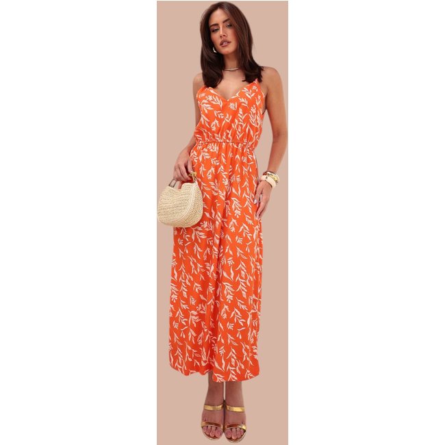 Vestido Midi Ícone Fashion Bossa Estampa Flor de Âmbar