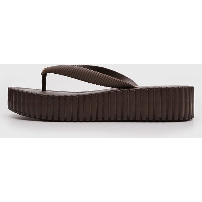 Sandália Feminina Brizza Arezzo Flatform Marrom