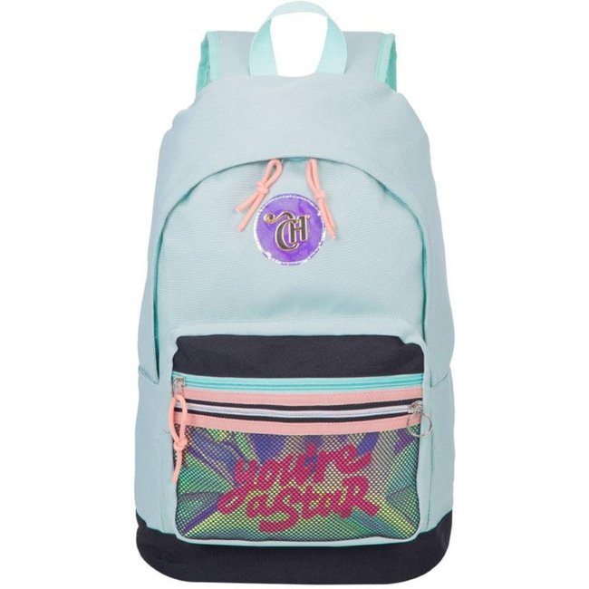 Infantil - Mochila Grande Capricho Candy Azul - Menta Verde
