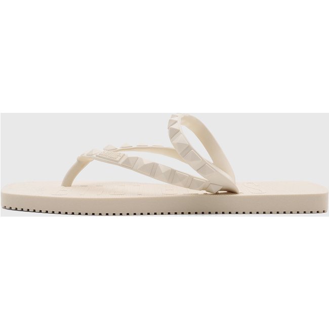 Rasteira Feminina Santa Lolla Tachas Off-white