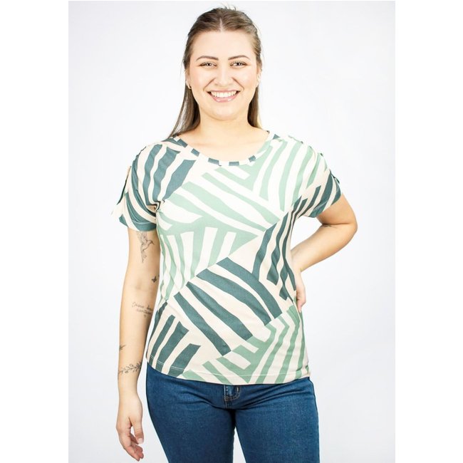 Blusa Pau a Pique Estampada Verde VERDE - P Pau a Pique