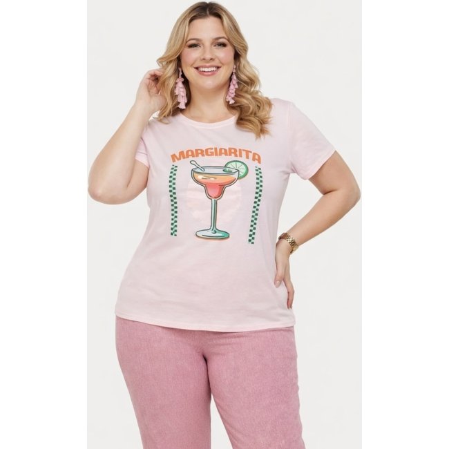 T-shirt Plus Size D Bell Outlet Fashion Margarita Rosa