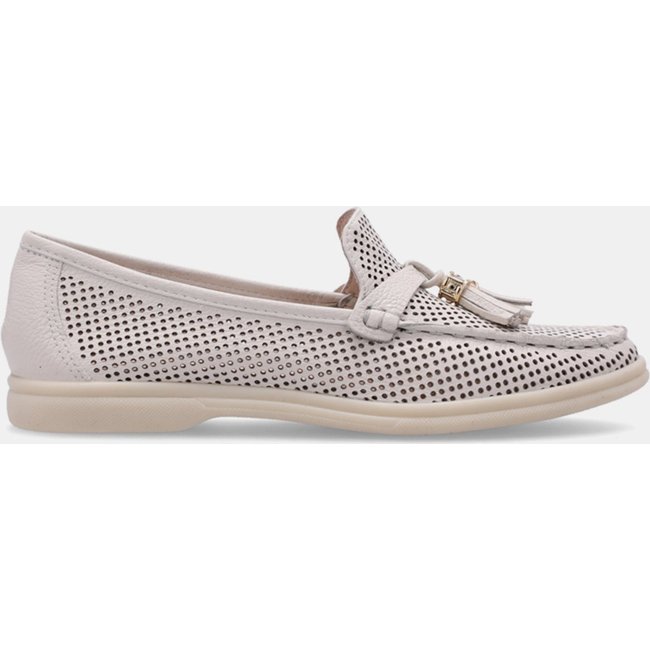Mocassim Couro Luz da Lua - 60590002 Luz Da Lua Off-white
