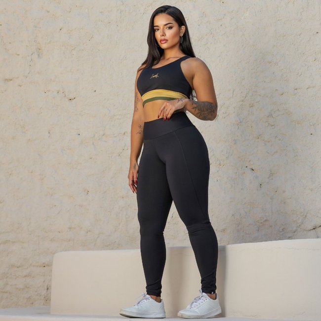 Calça Legging Suplex Insanity Feminina Libre Preto
