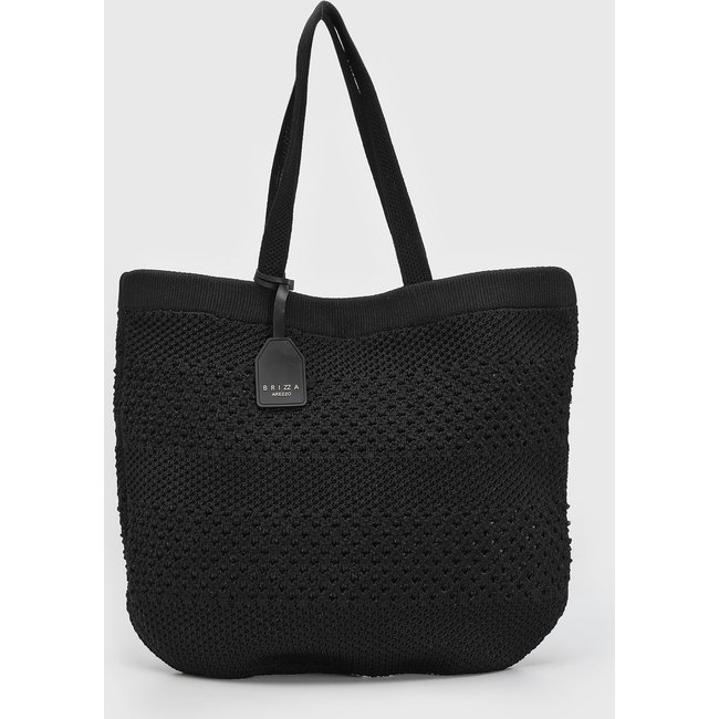 Bolsa Feminina Arezzo Brizza Texturizada Preta