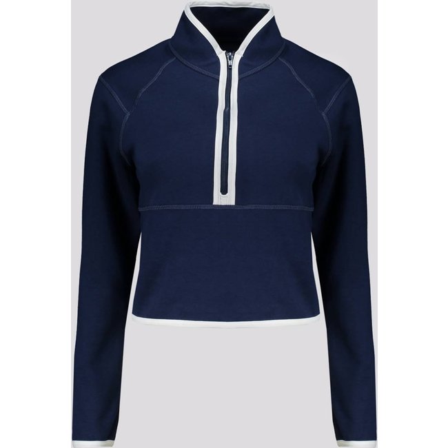 Moletom Fila Cotton Blend Future Sports Ziper Feminino Marinho