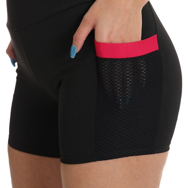 Bermuda Com Bolso Fitness Fristyle Suplex Rosa
