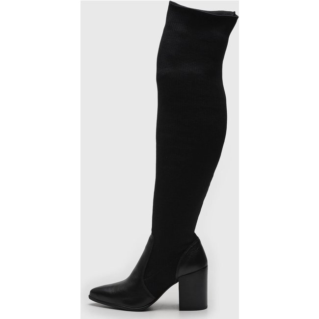Bota Over The Knee Bottero Canelada Preta