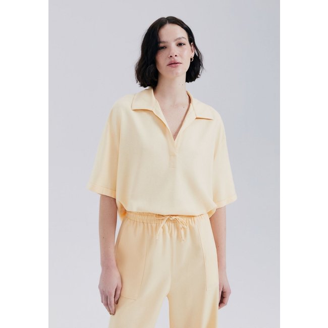 Camisa Polo Feminina Com Linho Hering
