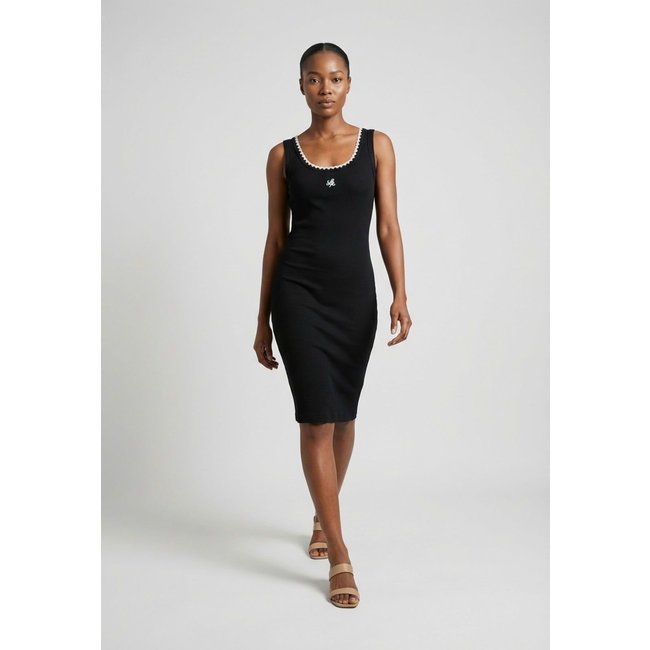 Vestido Feminino Lança Perfume Canelado Curto Bordado Branco