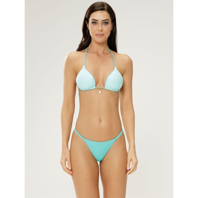 Conjunto Biquíni M'lev Cortininha Acqua Azul