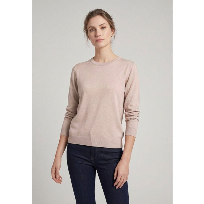 Blusa Tricot Feminina Facinelli Gola Careca Nude