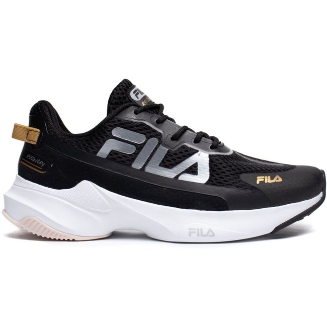 Tênis Feminino Fila Recovery Amortecimento Preto/Cinza