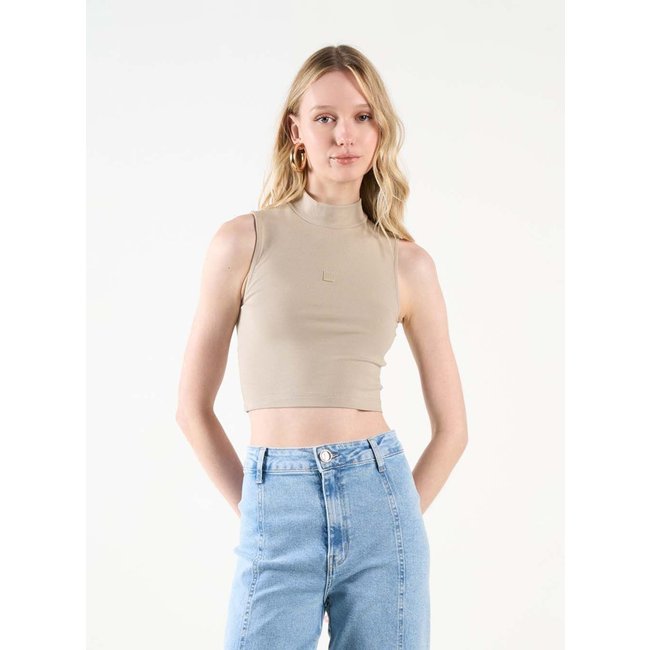 Blusa Canelada Colcci CLC Bege Paper
