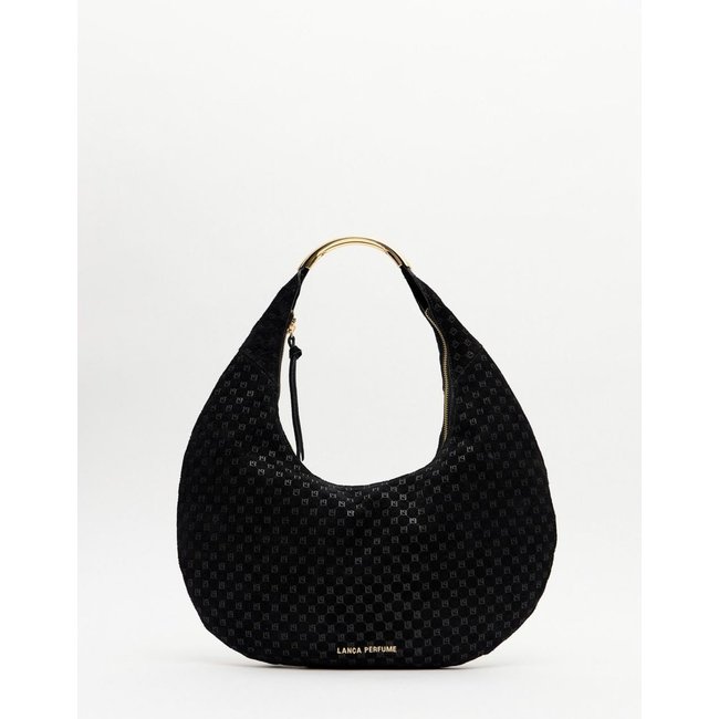 Bolsa Shoulder Couro Com Monograma Lança Perfume