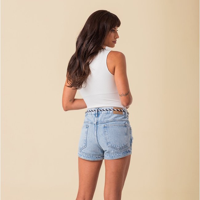 Shorts Jeans Feminino Cordão Disparate INDIGO