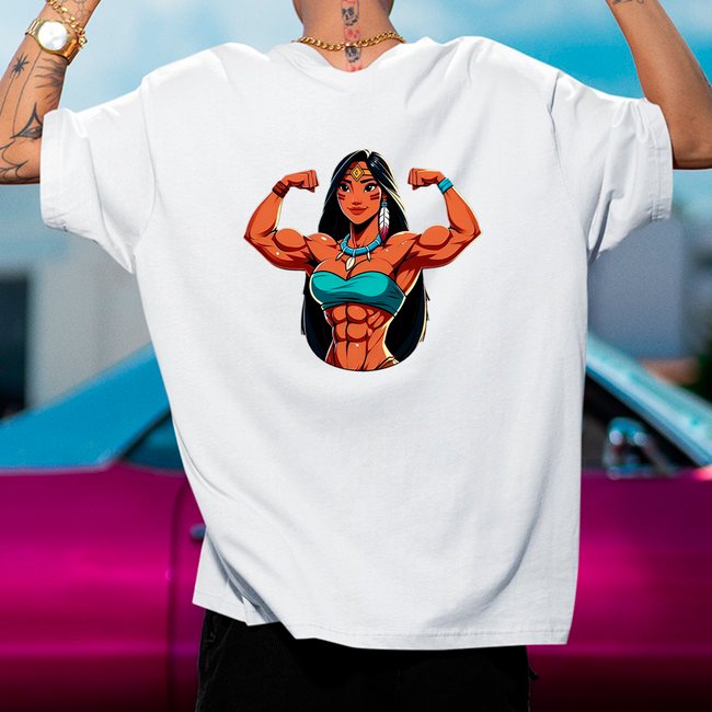 Camiseta Oversized Poca Academia Branco