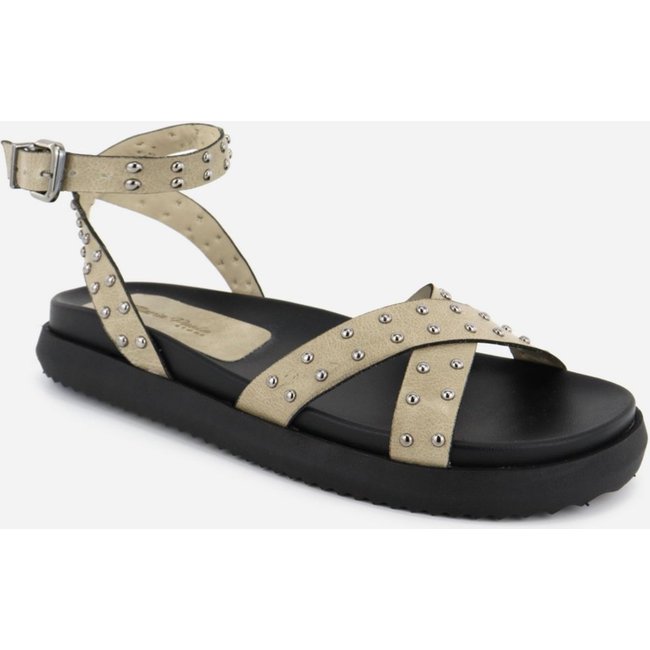 Sandália Rasteiria Couro Maria Paula Solado Confort Off White