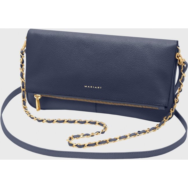 Bolsa Transversal Couro Mariart Cerejeira Marinho