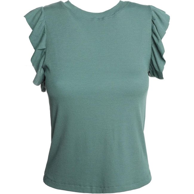 Blusa Manga Com Babados Autentique Feminina VERDE
