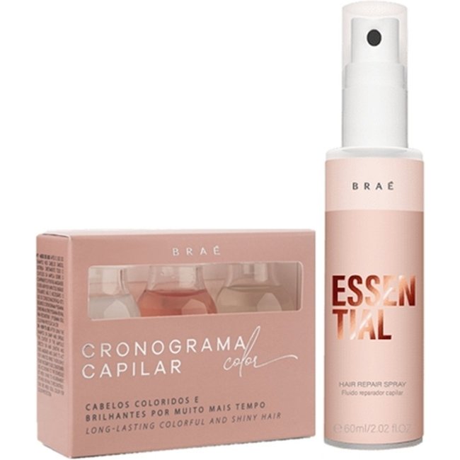 Braé Cronograma Capilar Color Ampola e MINI Essential 60ml