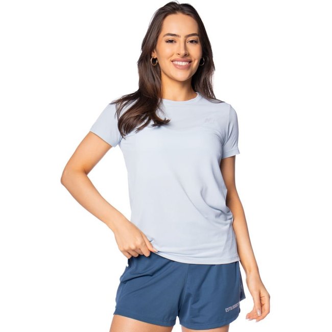 Camiseta Feminina New Balance Sport Essentials Azul
