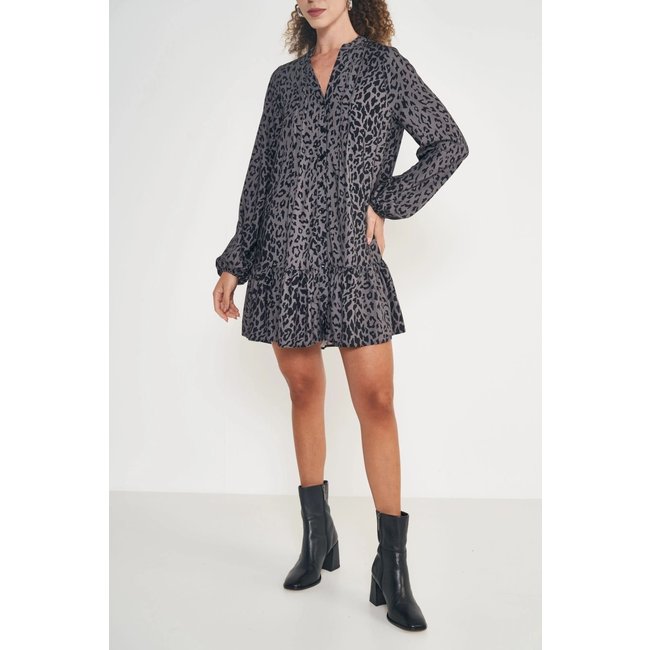 Vestido Onça Moderno Colcci Preto