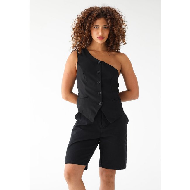 Colete Colcci Ajustada Alfaiataria Preto