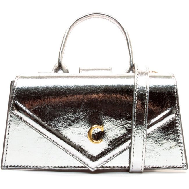 Bolsa Kim Couro Prata Cecconello C2932-10