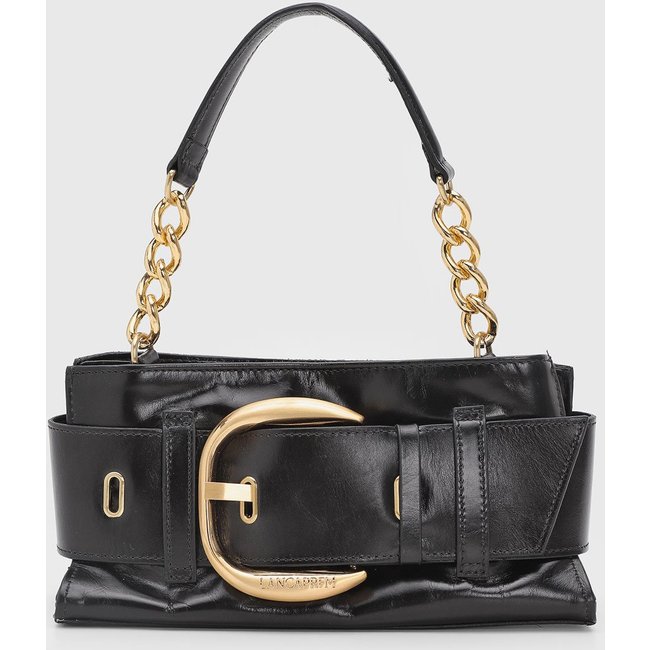 Bolsa Feminina Lança Perfume Maxi Fivela Preta