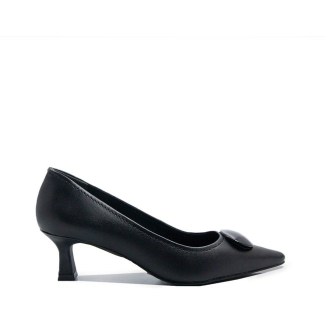 Sapato Loucos E Santos Couro Preto Bico Fino Loucos e Santos Preto