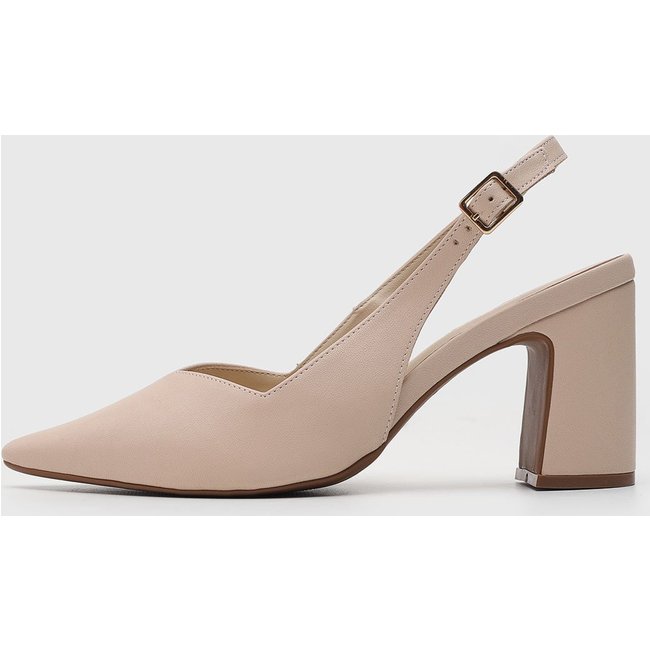 Scarpin Feminino cê Salto Alto Nude