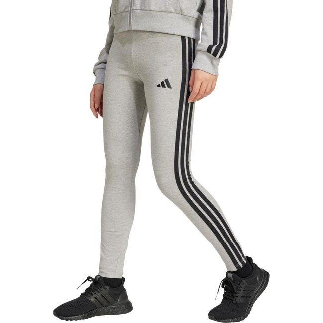 Legging Algodão Essentials 3-Stripes adidas Sportswear Cinza