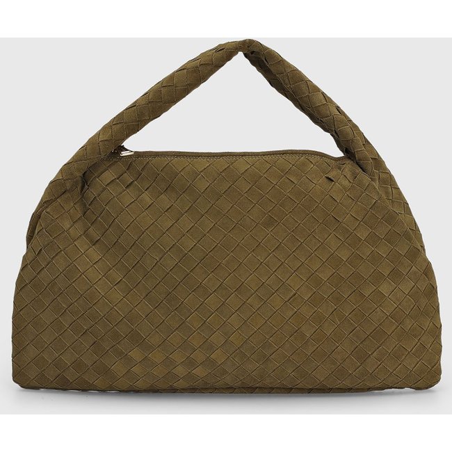 Bolsa Feminina Luiza Barcelos Tramada Verde Oliva