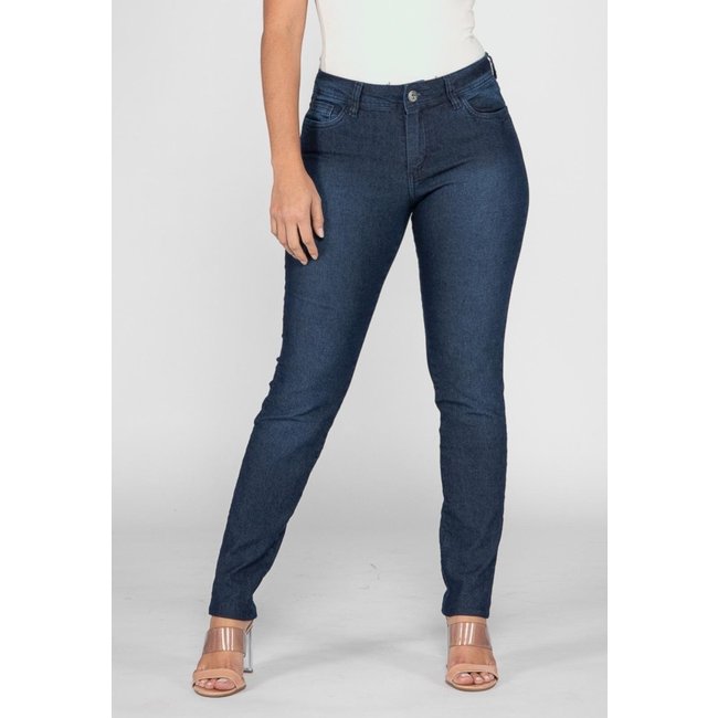 Calça Jeans Macaw Skinny Cintura Alta Jane 7864 Azul