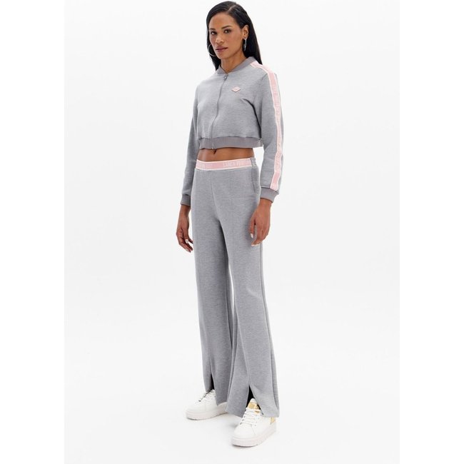 Calça Reta De Cintura Média Com Gorgurão Sport Easy