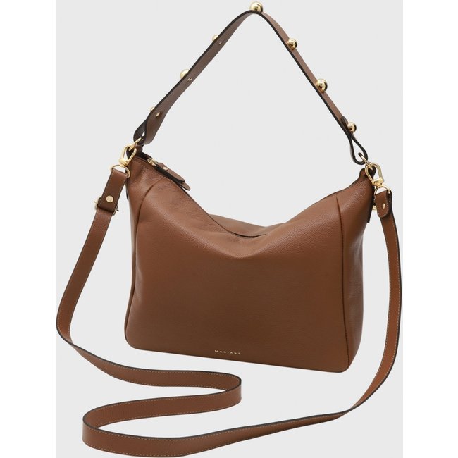 Bolsa Transversal Couro Mariart Jabuticaba Camel