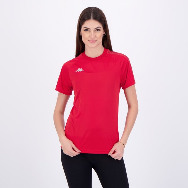 Camiseta Kappa Athens Feminina Vermelha