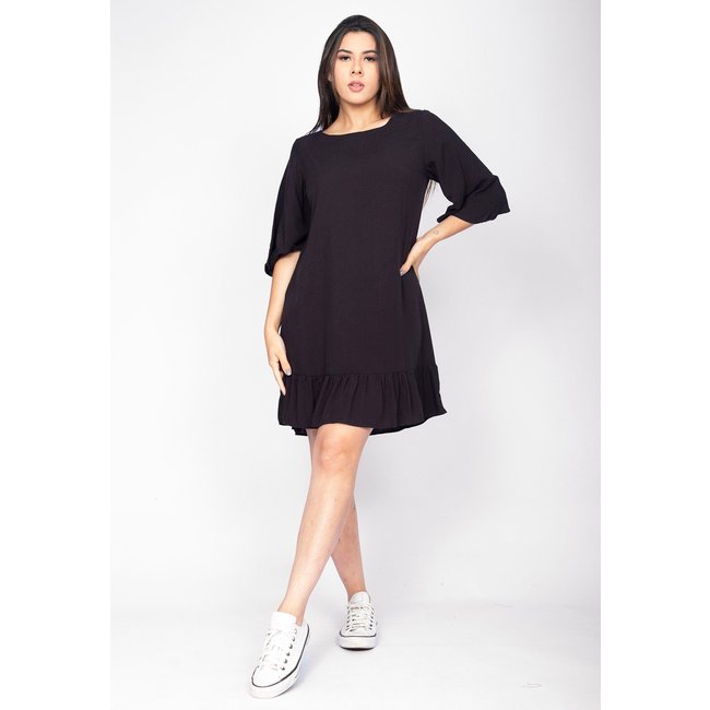 Vestido Amazonia Vital Curto Viscose Preto