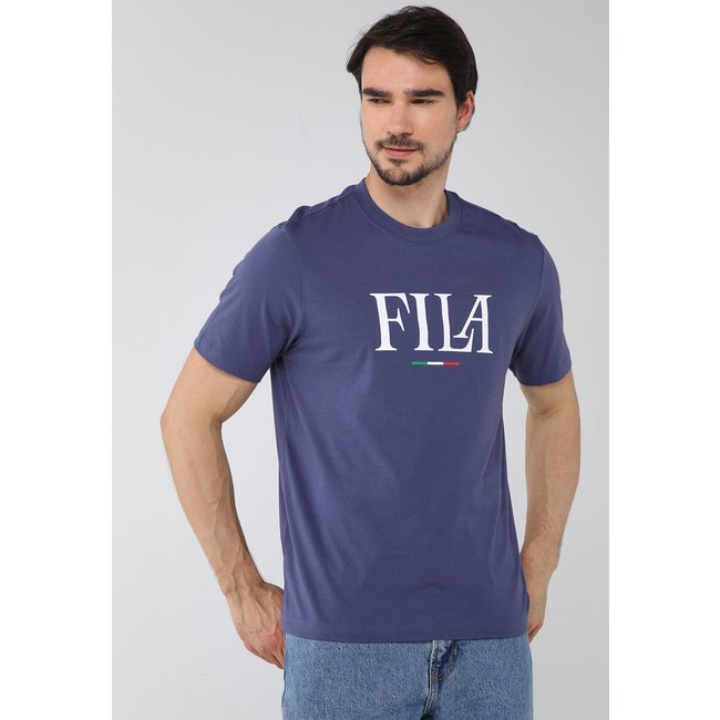 Camiseta Masculina Fila Regular Italy Le Azul