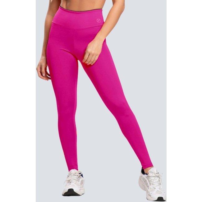Legging Fit One Element Suplex Cós Alto Zero Transparência Magenta