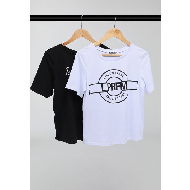 Kit 2 Camisetas Feminina Lança Perfume Logo Branca