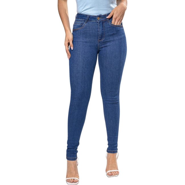Calça Jeans Feminina Cigarrete Crocker